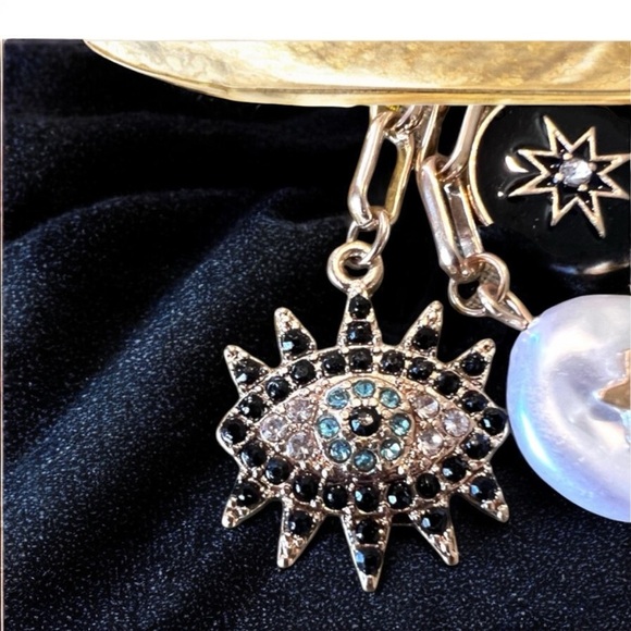 Evil eye stars and moon necklace. Protection necklace. - Picture 2 of 16